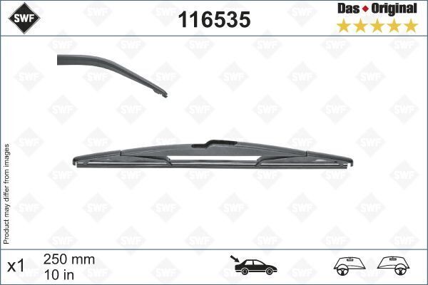 ARKA CAM SİLECEK SÜPÜRGESİ OPEL ASTRA K 15>21 INSIGNIA B 17> SWF 250mm