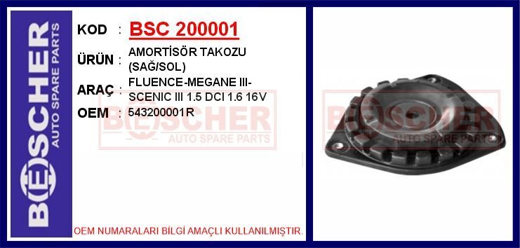 AMORTİSÖR TAKOZU SAĞ/SOL FLUENCE-MEGANE III-SCENIC III 1.5 DCI 1.6 16V 2 Adet