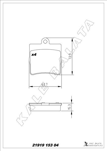 FREN BALATASI ARKA MERCEDES W202 S202 W203 CL203 W210 R170 R171