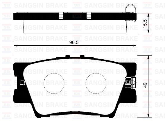 ARKA FREN BALATA TOYOTA RAV4 2.0L 1AZ-FE ACA30 ACA31 06-12 / RAV4 2.0L 1AD-FTV D4-D ALA40 12->