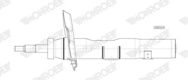 AMORTISOR ON SOL GAZLI MERCEDES W177 V177 W247