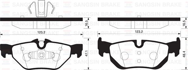 FREN BALATASI ARKA BMW E81 E82 E87 E88 E90 E91 E92 E93 F30 F35 E84
