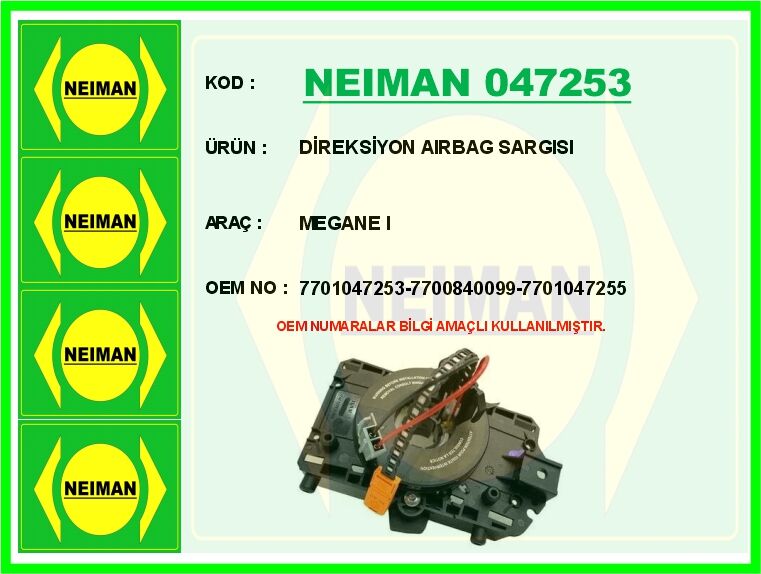 DİREKSİYON AIRBAG SARGISI MEGANE I