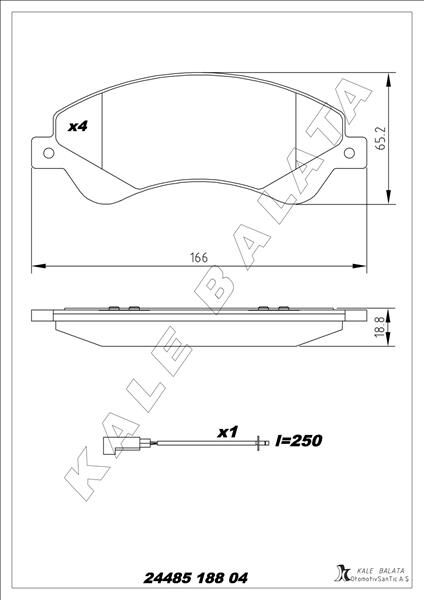 ON FREN BALATASI TRANSIT V347 06>14 O.CEKER FISLI