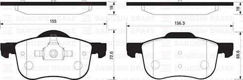 ÖN FREN BALATA SUZUKI GRAND VITARA 2.0L J20A SQ420 5 kapı 98-05 / VITARA 2.0L H20A SV620 V6 94-98