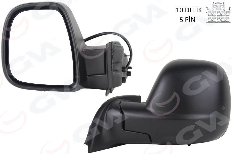 DIŞ DİKİZ AYNASI SOL BERLINGO- RIFTER 2019>COMBO-PROACE CITY 19> ELEKTRİKLİ DESENLİ REZİSTANSLI