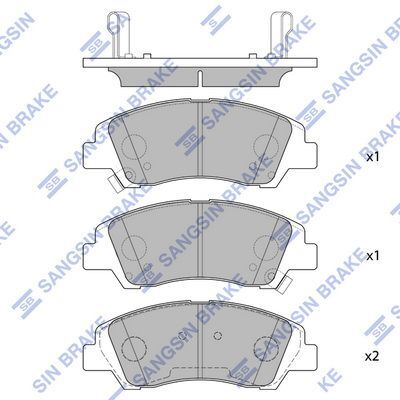 ÖN FREN BALATA HYUNDAI İ10 1.0L 1.2L G3LA G4LA 13-> - Aşınma ikaz soketli