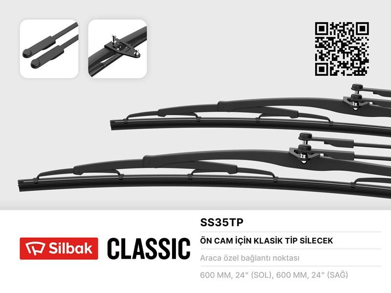 SİLECEK SÜPÜRGESİ 600MM IKARUS OTOBÜS-MAGIRUS-DEUTZ YMMERCEDES BENZ L310. 0310 80- 2 Adet