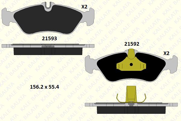 FREN BALATASI ARKA MERCEDES SPRINTER B901>B904 . VW LT 28-35-46