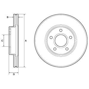 ÖN FREN AYNASI FOCUS 04-12 CMAX 07-10 S40 06-10 C30 10-12 C70 06-13 V50 05-12 278x25x5DLxHVL