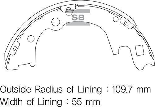 ARKA KAMPANA PABUÇ BALATA HYUNDAI H100 2.5L Kamyonet 04->