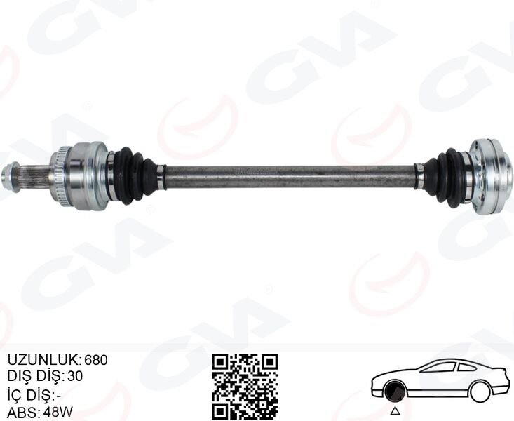 KOMPLE AKS ARKA SOL BMW X3 E83 04> 680MM