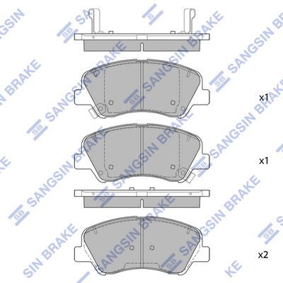 ÖN FREN BALATA HYUNDAI i20 1.1L 1.2L 1.4L 15-> / BAYON 1.0L 1.4L 21-> / KIA RIO 1.2L 1.4L 17-> ÜST TEN DELİKLİ TİP