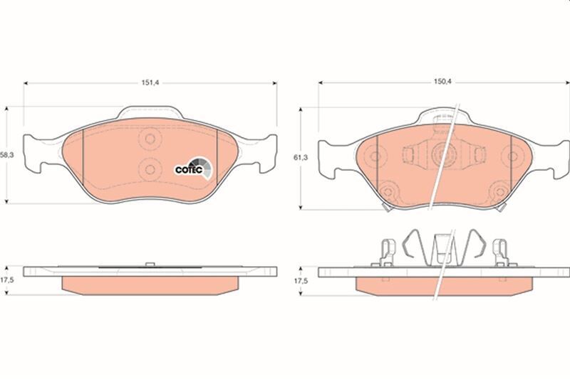 ÖN BALATA YARIS 1.0VVTİ 1.3VVTİ 1.4D4D 06 >09 >11 >