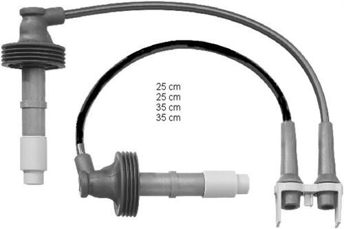 BUJİ KABLO TAKIMI RENAULT LAGUNA-SAFRANE 95> VOLVO S40-V40 95> 1.8-1.9-2.0 N7Q -B4164-B4184-B4194