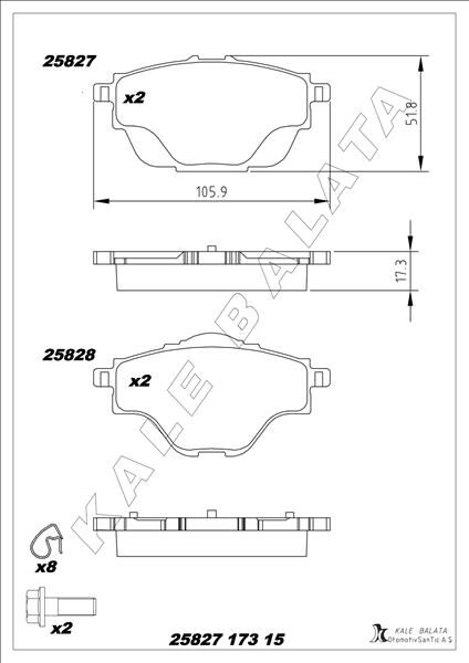 ARKA FREN BALATASI ASTRA L-GRANDLAND-C4 GRAND/SPACETOURER-C5 AIRCROSS-P508-P5008-P308-P3008-DS4-DS7 290mm