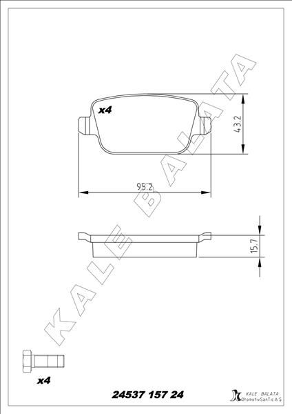 FREN BALATASI ARKA FORD-LAND ROVER-VOLVO MONDEO-GALAXY-SMAX-FREELANDER-S60 07> VO S80 II 06> S80 07> V70 06> V70 07> XC70 06> . LAND ROVER FREELANDER II L359