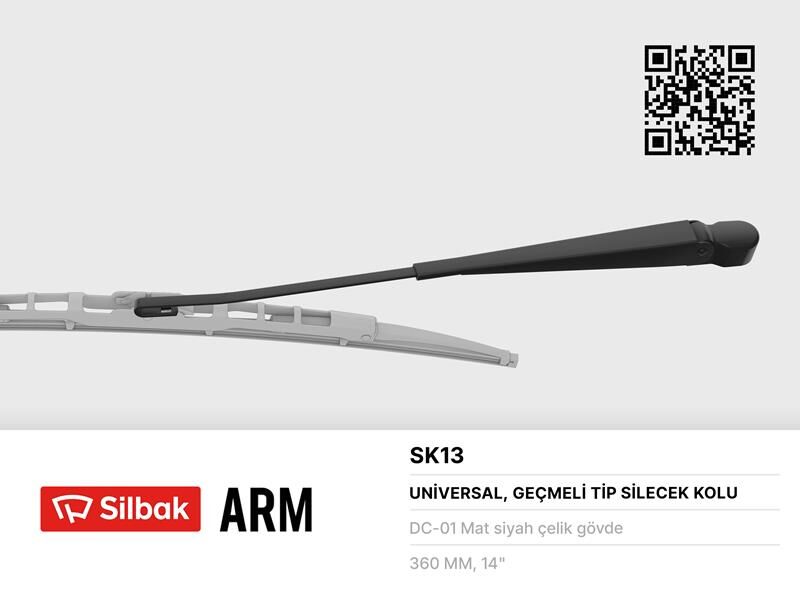 SİLECEK KOLU 385MM R12TX.GTS.TSW.TOROS YENİ MODEL KANCALI 2 Adet