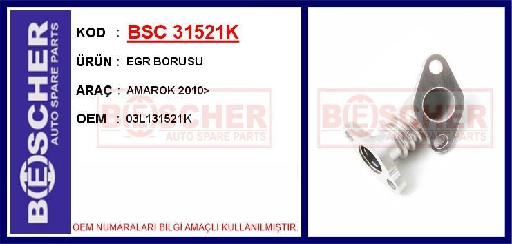 EGR BORUSU AMAROK 2010>