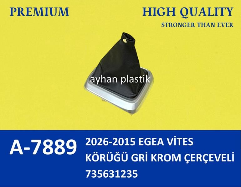 VİTES KÖRÜĞÜ GRİ KROM ÇERÇEVELİ FİAT EGEA 15> 2 Adet