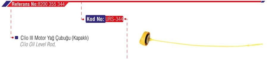 MOTOR YAĞ KAPAĞI ÇUBUĞU CLIO III 2 Adet