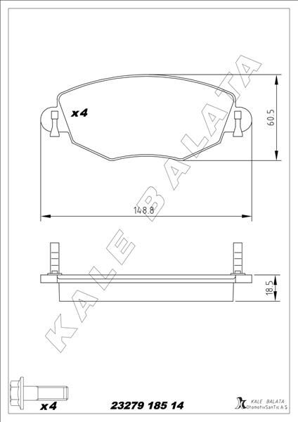 ON FREN BALATASI MONDEO III 00>07 JAGUAR X TYPE 04>09