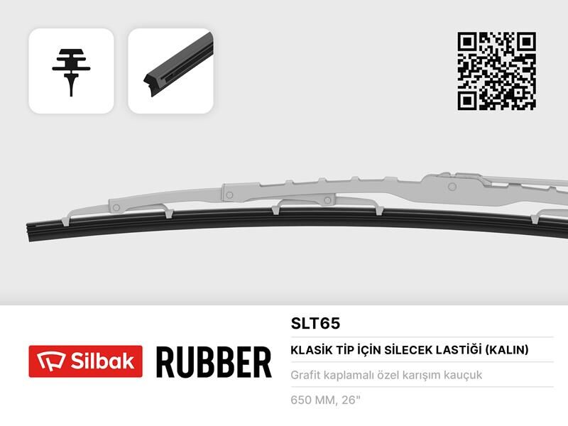 SİLECEK LASTİĞİ 650MM TEL TAKILAN 10 Adet