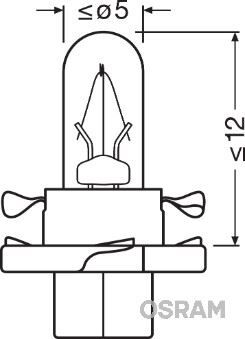 AMPUL 12V 1.2W PLS SOKETLI GOSTERGE - SİYAH - 10 Adet