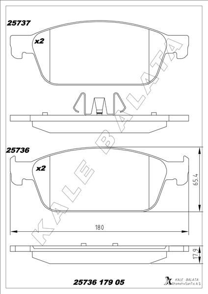 ON FREN BALATASI FOCUS III 14> C-MAX 06>11 10> 03> KUGA 08> CONNECT TC7 13> MAZDA 3 03> MAZDA 5 10> VOLVO S40 04> V40 12> V50 04> C30 06> C70 05>