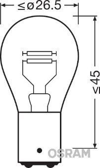 AMPUL 24V 1016 STOP 21/5W ÇİFT DUY ŞAŞI TIRNAK 10 Adet