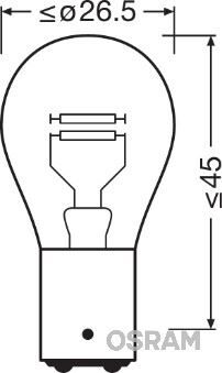 AMPUL 12V 1016 STOP 21/4W YAKIN TIRNAK ÇİFT DUY ŞAŞI TIRNAK 10 Adet