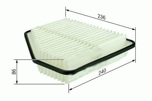 HAVA FİLTRESİ TOYOTA RAV4 YM. 2.2 D-4D 08 >