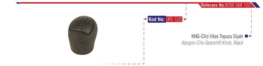 VİTES TOPUZU SİYAH CLIO II-KNG III