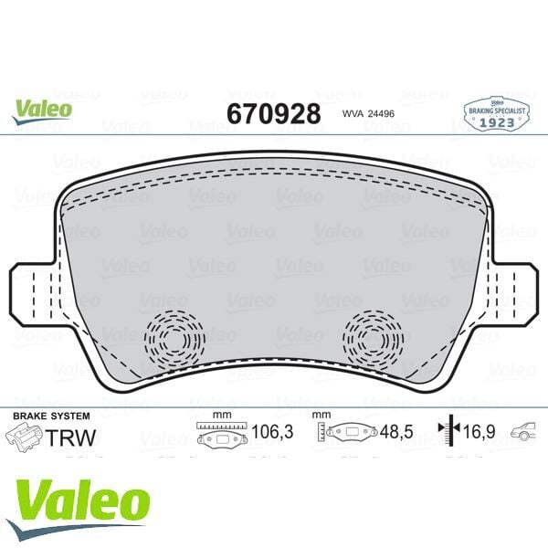 FREN BALATASI ARKA FORD S-MAX 09> GALAXY III 06> . VOLVO S60 10> S80 06> V60 V70 06> XC60 08> XC70 0 6> . LAND ROVER FREELANDER II L359 RANGE ROVER EVOQUE L538