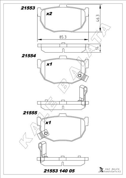 BALATA ARKA COUPE-ELANTRA-LANTRA I.II 01-