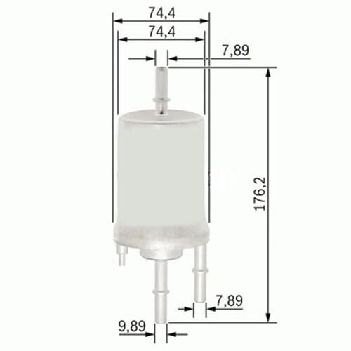 YAKIT FİLTRESİ AUDI A4 1.8T 02-04 - A6 2.4-3.0 04-06 - A8 6.0 03-10 x