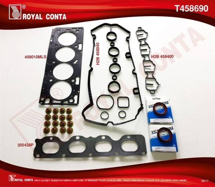 ÜST TAKIM CONTA REİNZ KEÇELİ SUBAP LASTİKLİ ASTRA H-J-INSIGNIA 1.6 16V 116HP A16XER-Z16XER