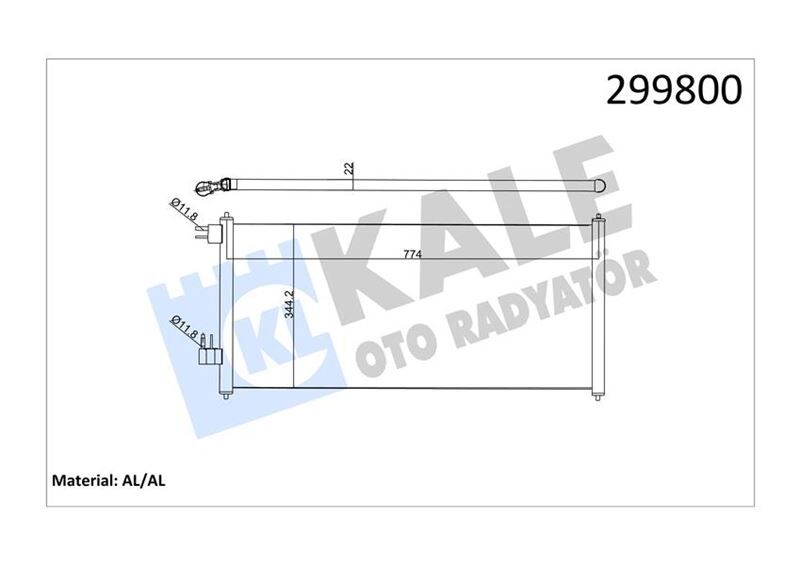 KLIMA RADYATÖRÜ CONNECT 02>14 1.8 TDCI 75-90-110PS
