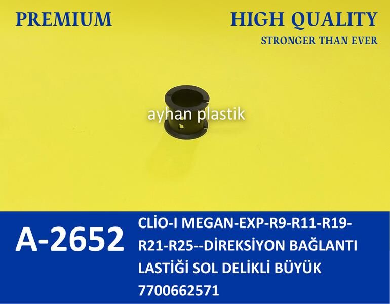 DİREKSİYON BAĞLANTI LASTİĞİ SOL DELİKLİ BÜYÜK CLİO-I MEGAN-EXP-R9-R11-R19-R21-R25 10 Adet