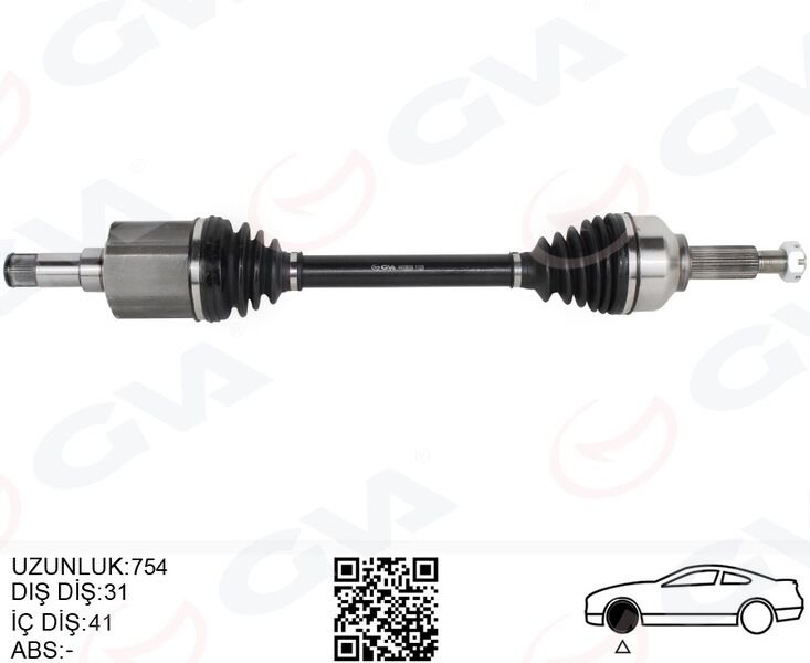AKS KOMPLE SOL ÖN FORD CUSTOM 12> 2.2 TDCİ KISA ŞASE