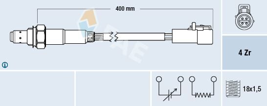 OKSIJEN SENSORU FORD FIESTA V JH . JD : 01>08 KA RB : 1.3 I 02>08