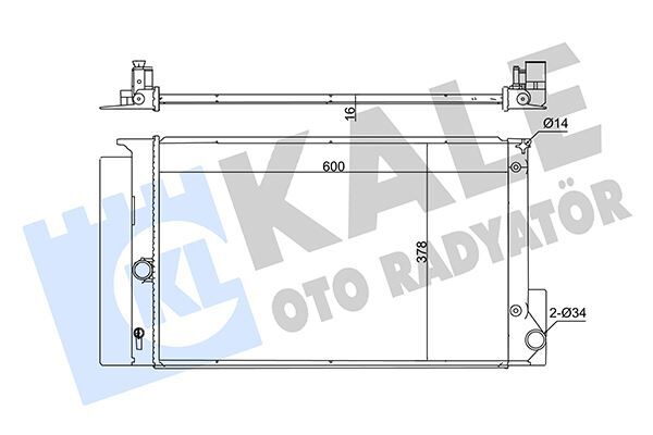 RADYATÖR AURIS-COROLLA-VERSO OTOMATİK AL/PL/BRZ 600x378x16