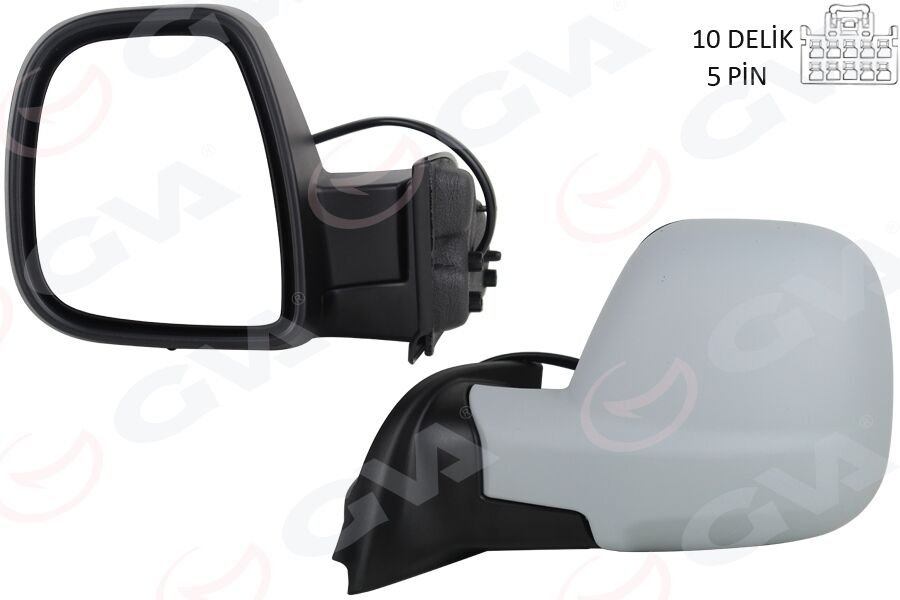 DIŞ DİKİZ AYNASI SOL BERLINGO-RIFTER 19>COMBO-PROACE CITY 19> ELEKTRİKLİ ASTARLI REZİSTANSLI