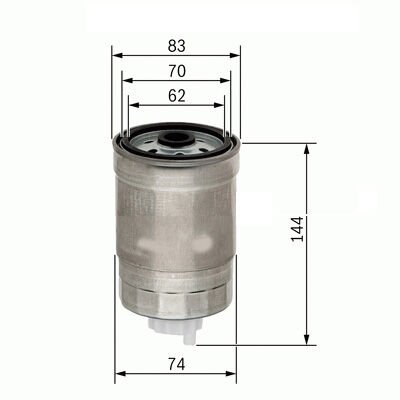 YAKIT FİLTRESİ HYUNDAI ACCENT ERA. GETZ 1.5L D4FA 06-10 / SONATA 2.0L D4EA 06-11 / i30 1.4L 1.6L CRD i 12-> / SANTAFE D4EB 06-09 / KIA RIO 1.5L CRDİ 05-> / SORENTO 2.5L D4CB 02-> 2.0L D4HA 10-12