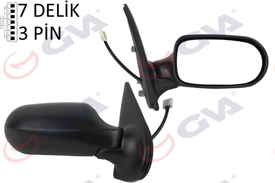 DIŞ DİKİZ AYNASI SAĞ PALIO WEEKEND 02>ALBEA 05> ELEKTRİKLİ ISITMALI KONVEKS 3 FİŞ VM-6155ER