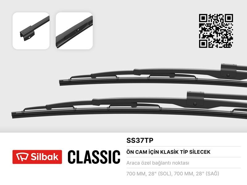 SİLECEK SÜPÜRGESİ 700MM MAN SL200-MERCEDES 0302 V L-RENAULT MAGNUM-BMC BELDE-LEVEND XL BÜYÜK DELİKLİ 2 Adet