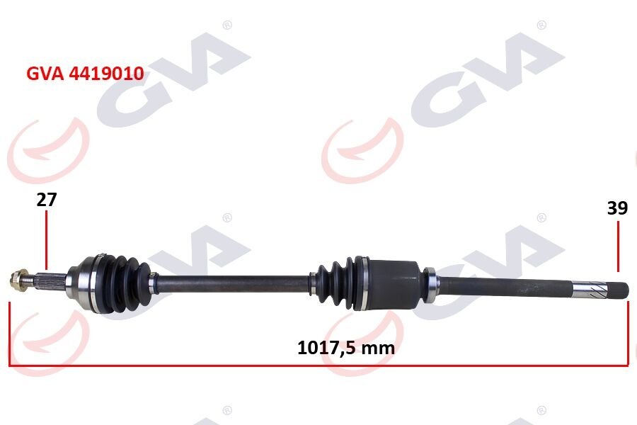 KOMPLE AKS SAĞ TRAFIC II-OPEL VIVARO 1.9 DCI 01 > 1017mm