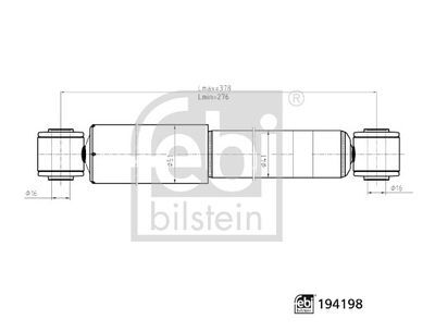 AMORTİSÖR ARKA AKS CİTROEN
