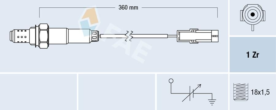 OKSİJEN SENSÖRÜ OPEL ASTRA F-CORSA B-TIGRA-VECTRA A-B- 1.4-1.6-ACCENT 1.3İ-1.5 İ 12V