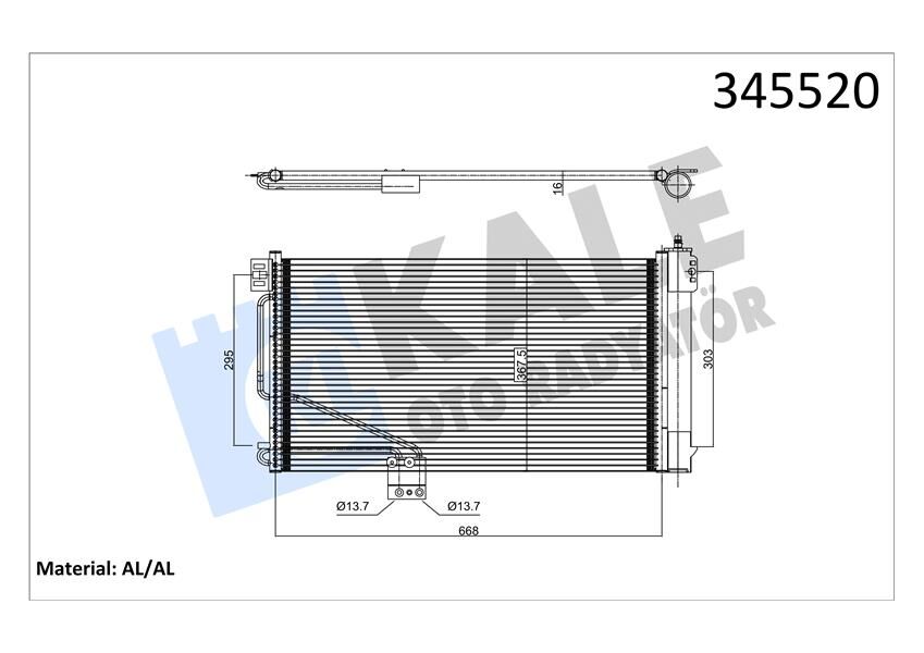 KLIMA RADYATORU MERCEDES SLK-CLASS R171 04>11